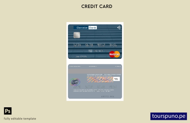 lista para imprimir plantilla de mastercard de Lituania Danske Bank